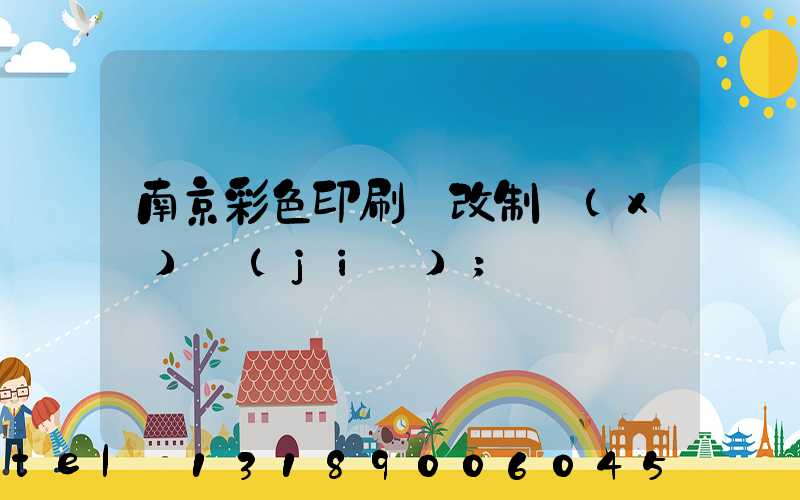 南京彩色印刷廠改制細(xì)節(jié)