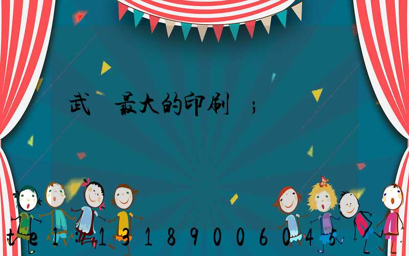 武漢最大的印刷廠