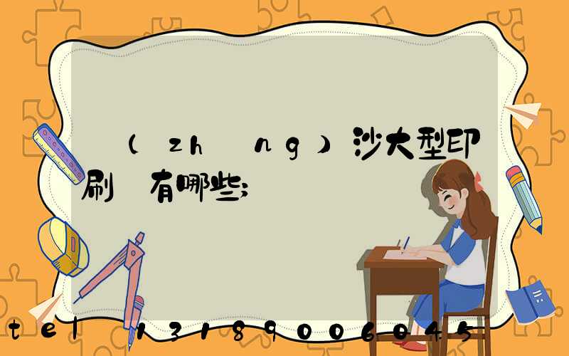 長(zhǎng)沙大型印刷廠有哪些